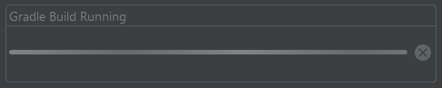 Gradle build running
